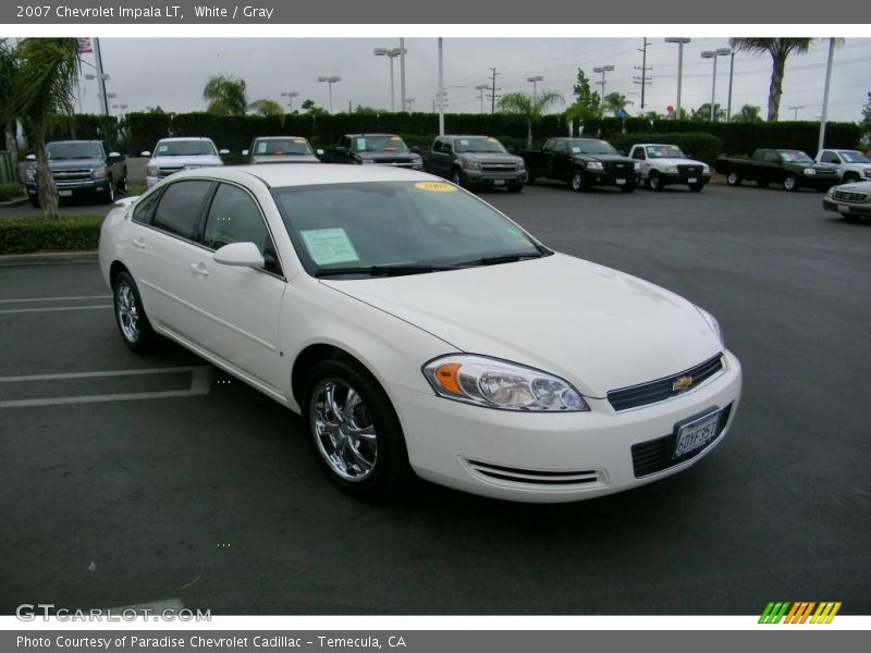 White / Gray 2007 Chevrolet Impala LT