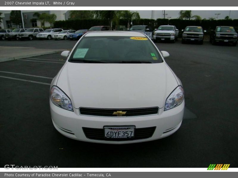 White / Gray 2007 Chevrolet Impala LT
