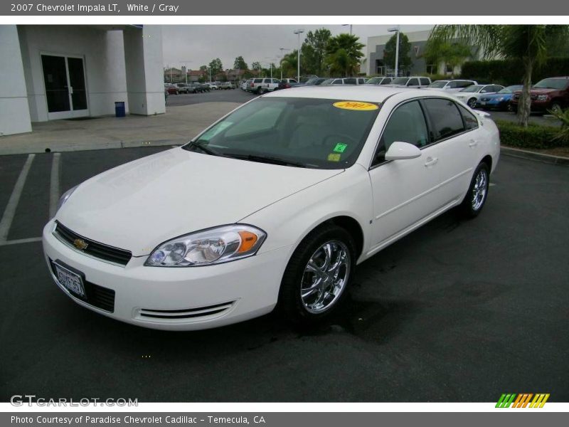 White / Gray 2007 Chevrolet Impala LT