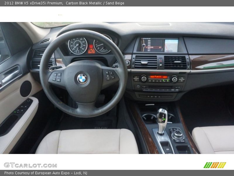 Carbon Black Metallic / Sand Beige 2012 BMW X5 xDrive35i Premium