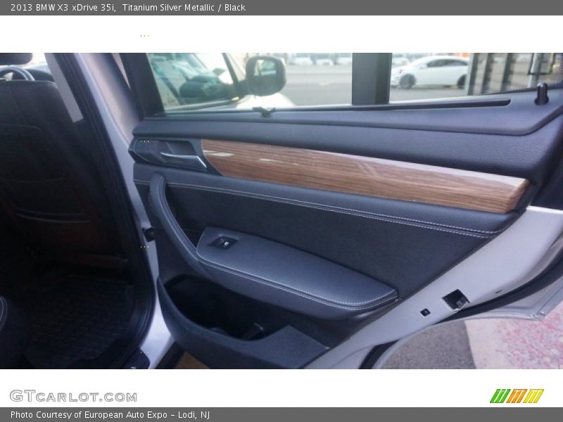 Titanium Silver Metallic / Black 2013 BMW X3 xDrive 35i