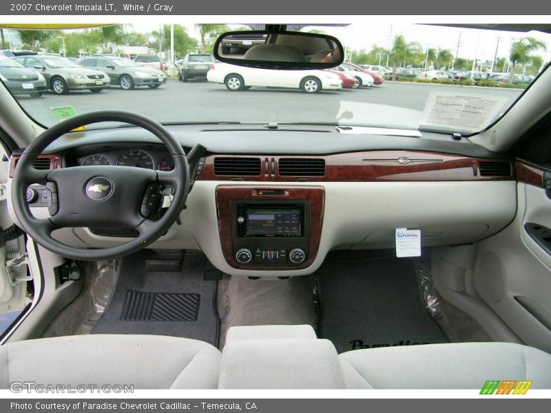 White / Gray 2007 Chevrolet Impala LT