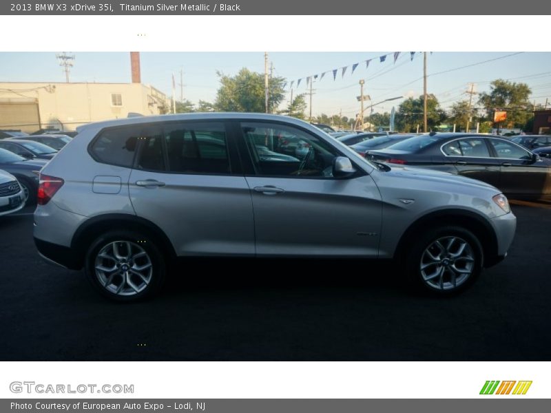 Titanium Silver Metallic / Black 2013 BMW X3 xDrive 35i