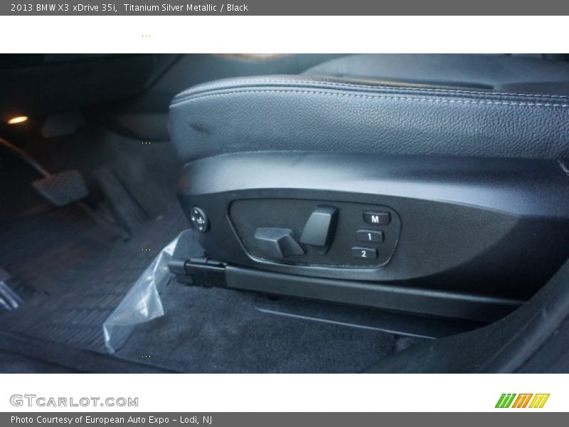 Titanium Silver Metallic / Black 2013 BMW X3 xDrive 35i