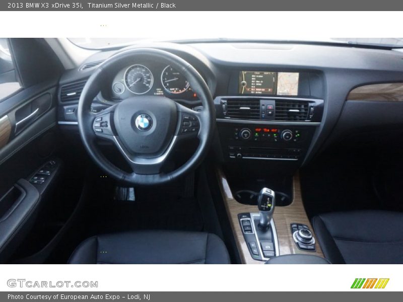 Titanium Silver Metallic / Black 2013 BMW X3 xDrive 35i