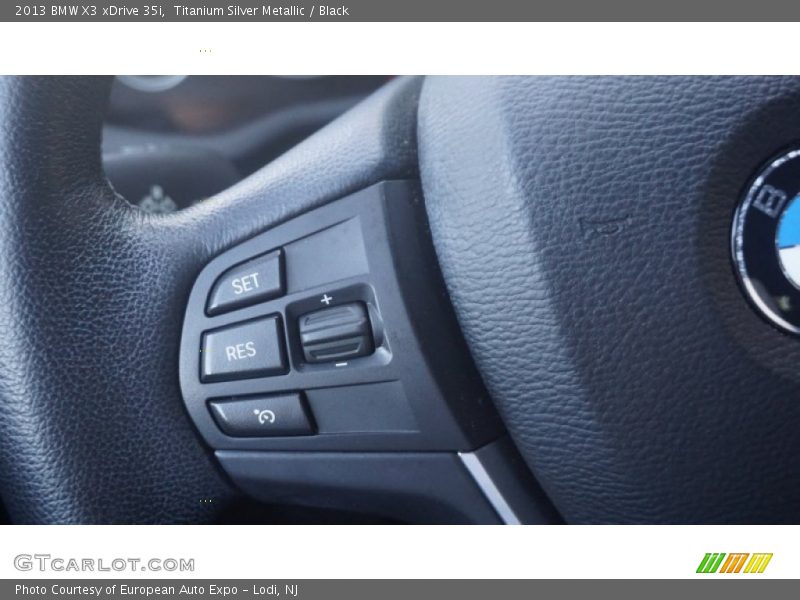 Titanium Silver Metallic / Black 2013 BMW X3 xDrive 35i