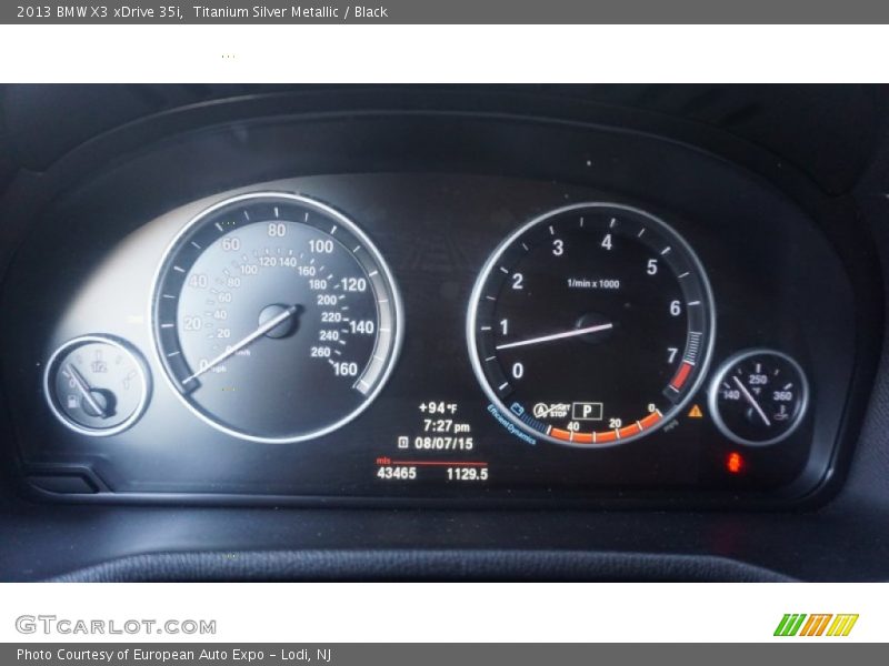 Titanium Silver Metallic / Black 2013 BMW X3 xDrive 35i