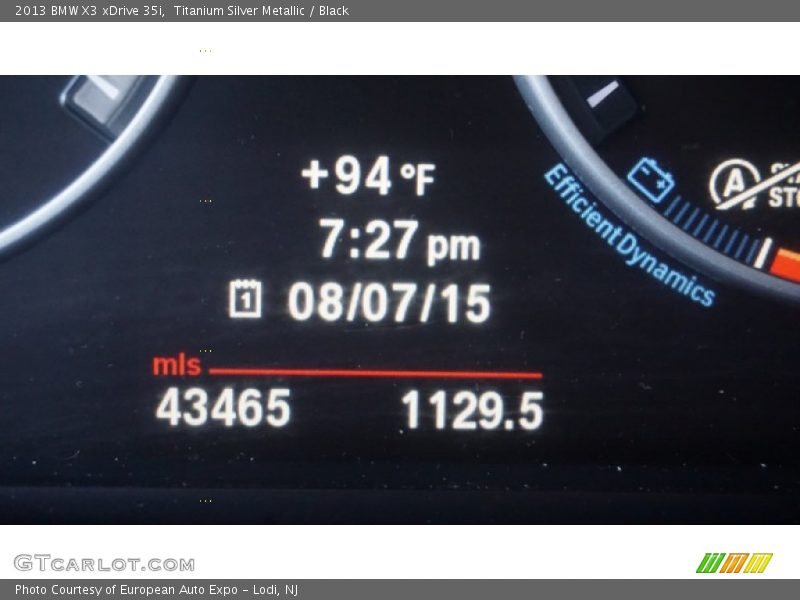 Titanium Silver Metallic / Black 2013 BMW X3 xDrive 35i