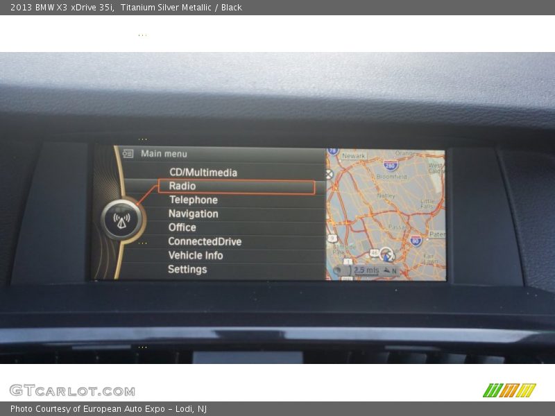 Titanium Silver Metallic / Black 2013 BMW X3 xDrive 35i