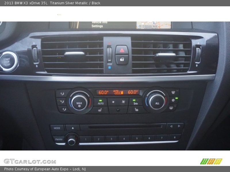 Titanium Silver Metallic / Black 2013 BMW X3 xDrive 35i