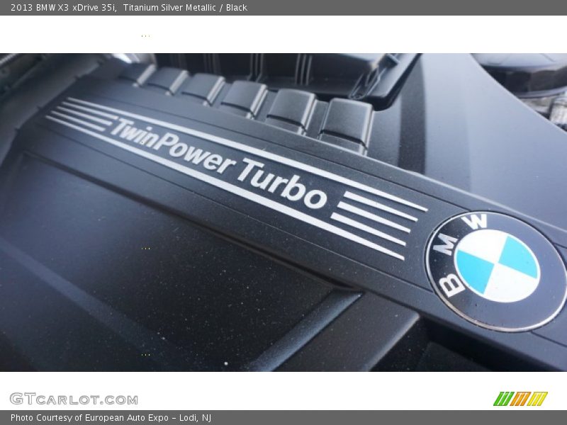 Titanium Silver Metallic / Black 2013 BMW X3 xDrive 35i