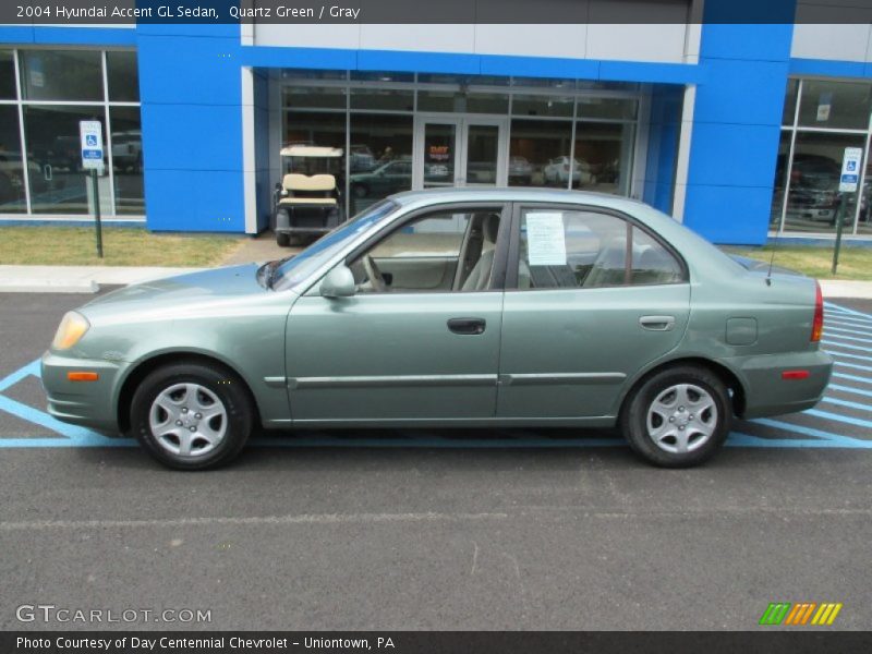 Quartz Green / Gray 2004 Hyundai Accent GL Sedan