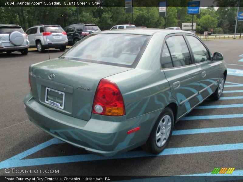 Quartz Green / Gray 2004 Hyundai Accent GL Sedan