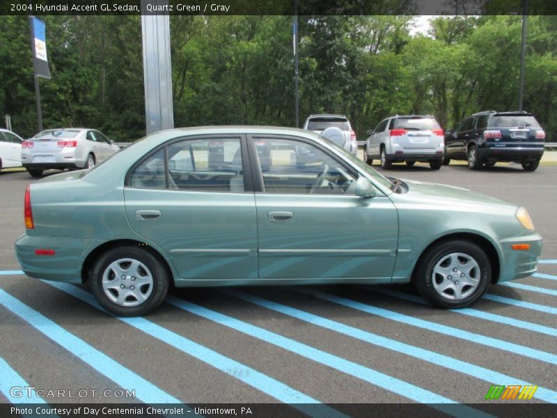 Quartz Green / Gray 2004 Hyundai Accent GL Sedan