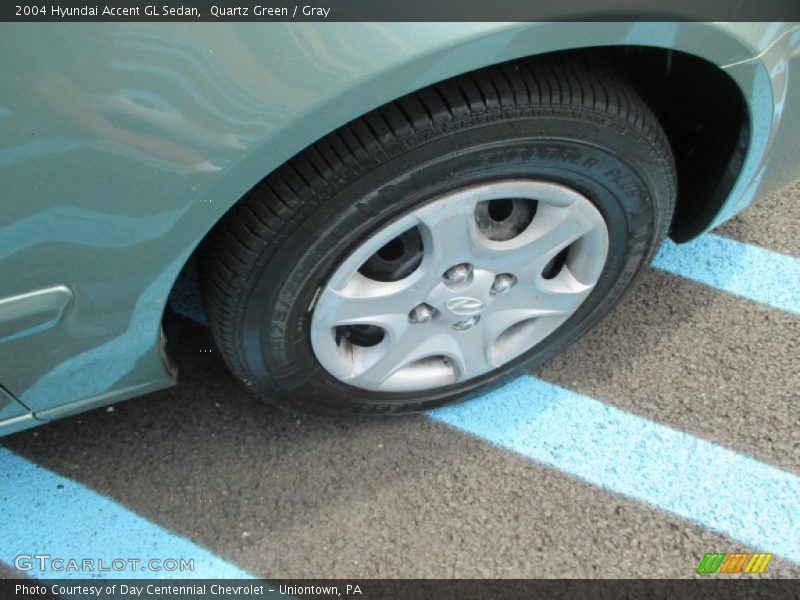 Quartz Green / Gray 2004 Hyundai Accent GL Sedan