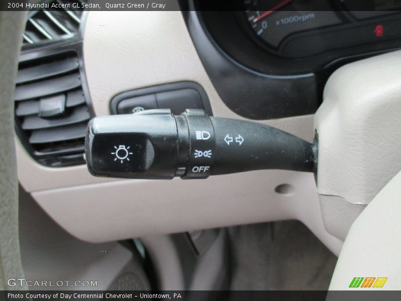 Quartz Green / Gray 2004 Hyundai Accent GL Sedan