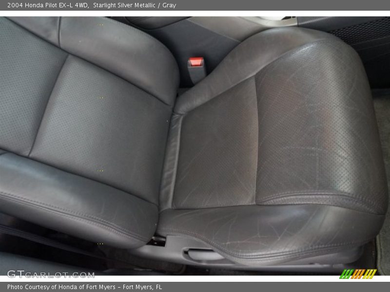 Starlight Silver Metallic / Gray 2004 Honda Pilot EX-L 4WD
