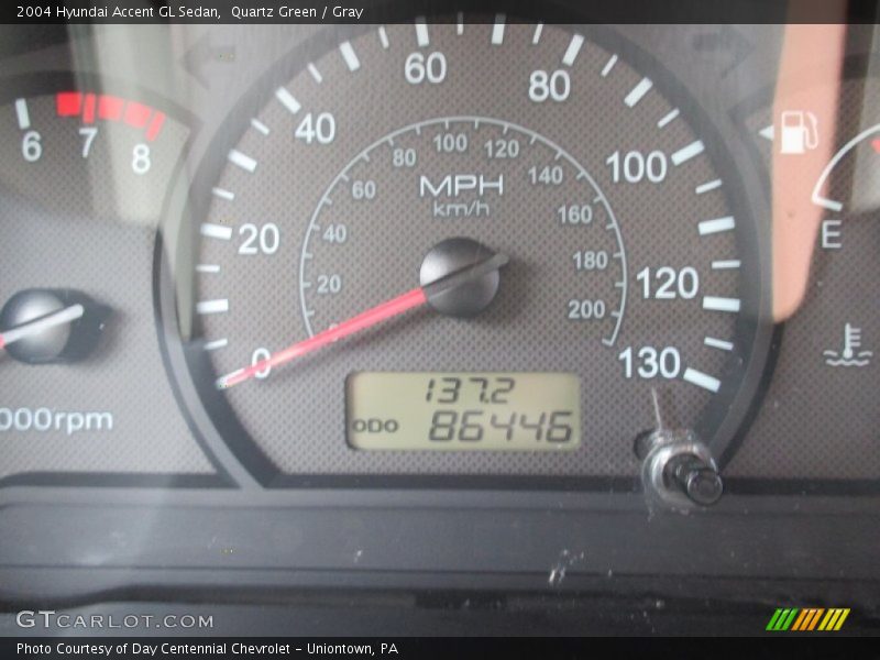 Quartz Green / Gray 2004 Hyundai Accent GL Sedan
