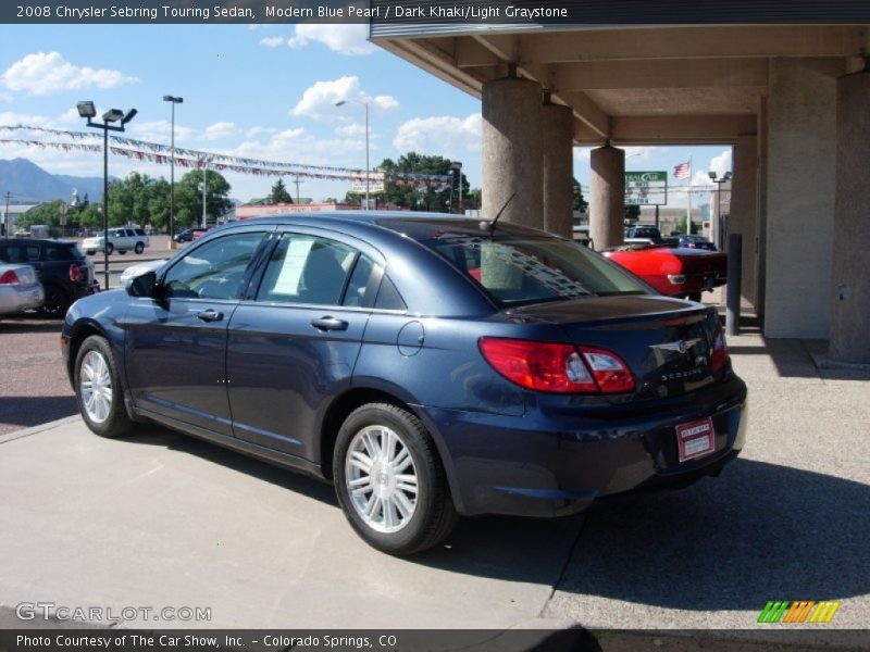 Modern Blue Pearl / Dark Khaki/Light Graystone 2008 Chrysler Sebring Touring Sedan