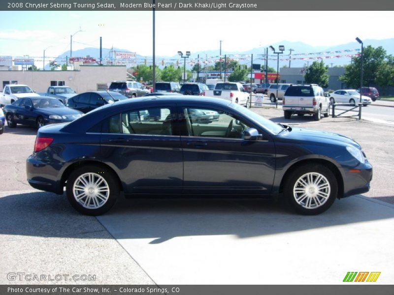 Modern Blue Pearl / Dark Khaki/Light Graystone 2008 Chrysler Sebring Touring Sedan