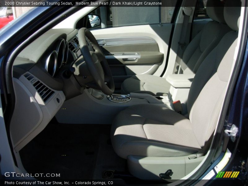 Modern Blue Pearl / Dark Khaki/Light Graystone 2008 Chrysler Sebring Touring Sedan