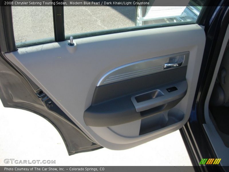 Modern Blue Pearl / Dark Khaki/Light Graystone 2008 Chrysler Sebring Touring Sedan