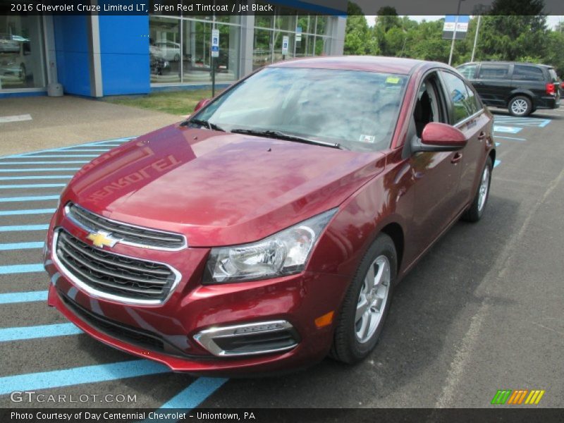 Siren Red Tintcoat / Jet Black 2016 Chevrolet Cruze Limited LT