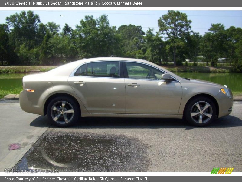 Sandstone Metallic / Cocoa/Cashmere Beige 2008 Chevrolet Malibu LT Sedan