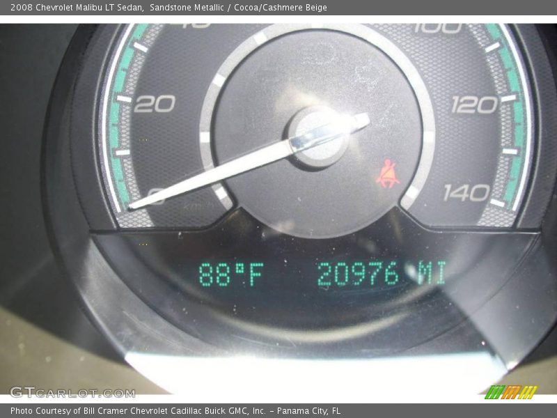 Sandstone Metallic / Cocoa/Cashmere Beige 2008 Chevrolet Malibu LT Sedan