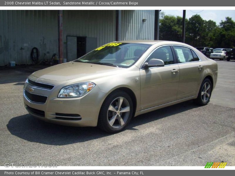 Sandstone Metallic / Cocoa/Cashmere Beige 2008 Chevrolet Malibu LT Sedan