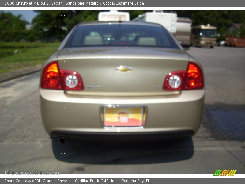 Sandstone Metallic / Cocoa/Cashmere Beige 2008 Chevrolet Malibu LT Sedan