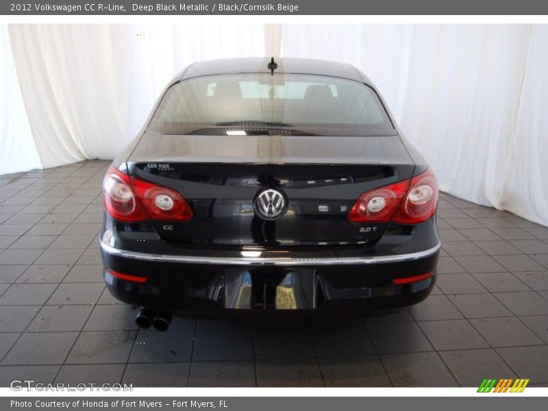 Deep Black Metallic / Black/Cornsilk Beige 2012 Volkswagen CC R-Line