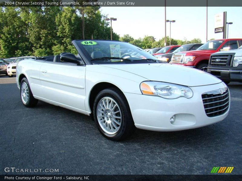 Stone White / Dark Slate Gray 2004 Chrysler Sebring Touring Convertible