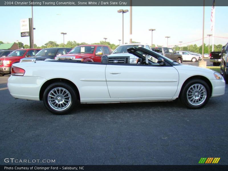 Stone White / Dark Slate Gray 2004 Chrysler Sebring Touring Convertible