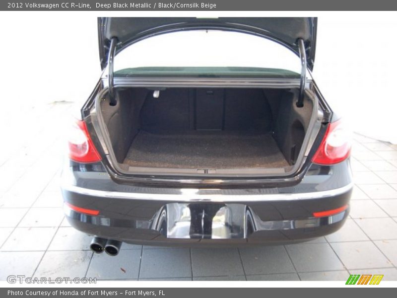 Deep Black Metallic / Black/Cornsilk Beige 2012 Volkswagen CC R-Line