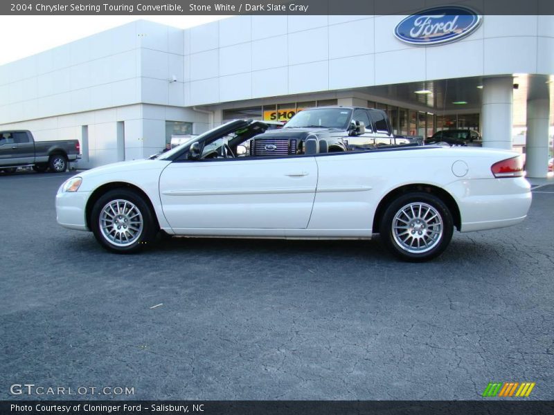 Stone White / Dark Slate Gray 2004 Chrysler Sebring Touring Convertible