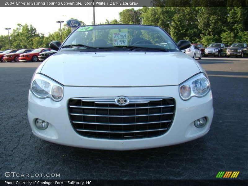 Stone White / Dark Slate Gray 2004 Chrysler Sebring Touring Convertible