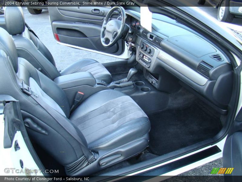 Stone White / Dark Slate Gray 2004 Chrysler Sebring Touring Convertible