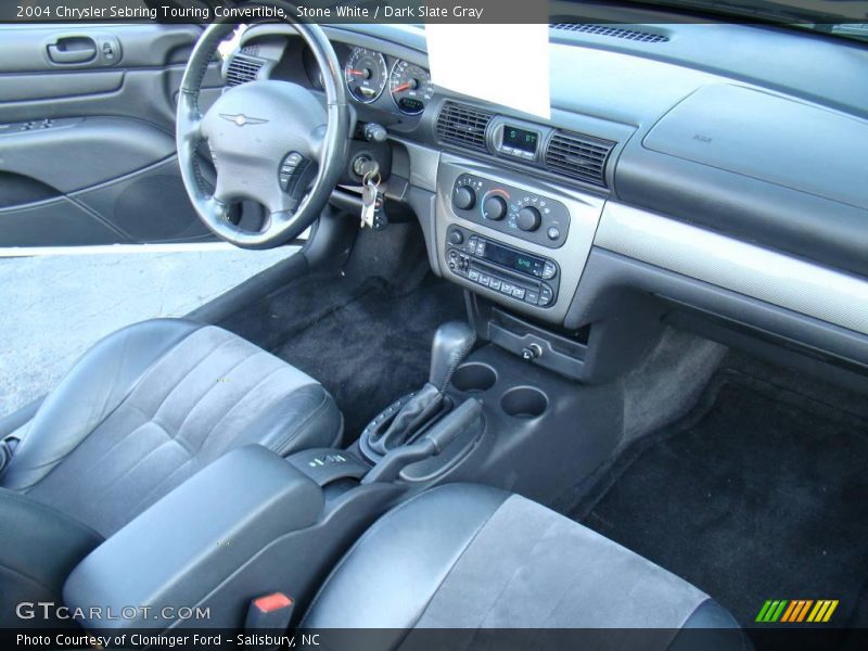 Stone White / Dark Slate Gray 2004 Chrysler Sebring Touring Convertible