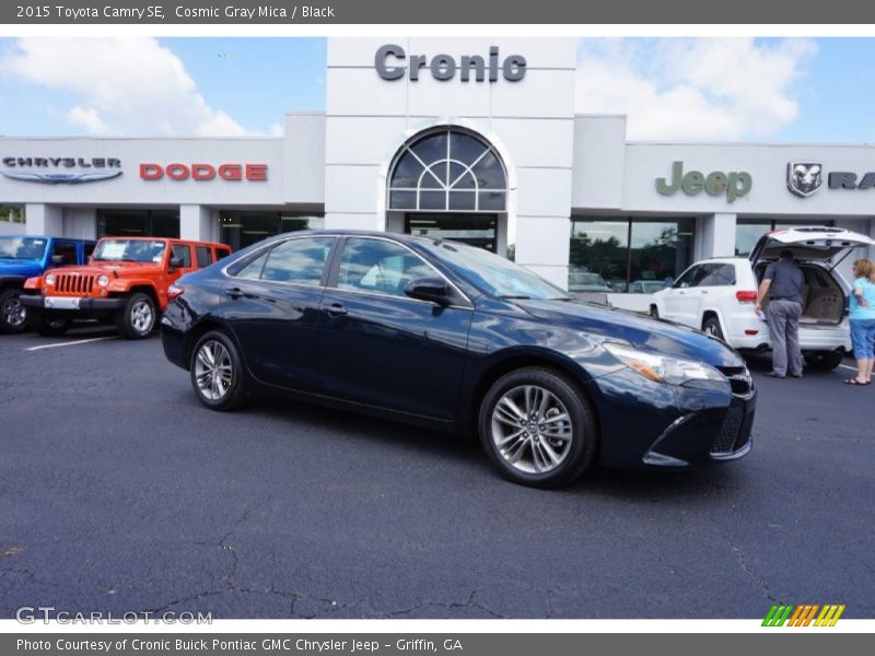 Cosmic Gray Mica / Black 2015 Toyota Camry SE