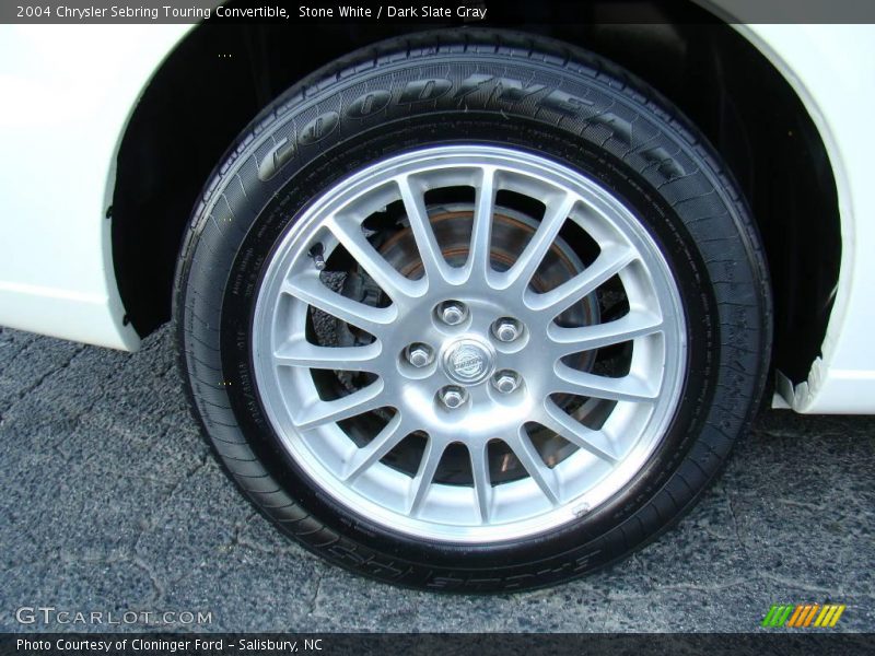 Stone White / Dark Slate Gray 2004 Chrysler Sebring Touring Convertible
