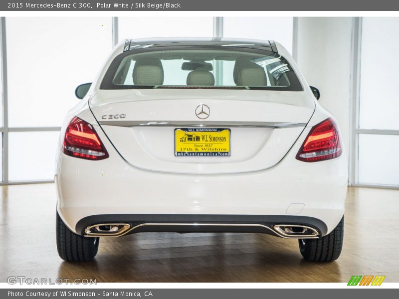 Polar White / Silk Beige/Black 2015 Mercedes-Benz C 300