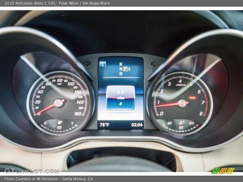 Polar White / Silk Beige/Black 2015 Mercedes-Benz C 300