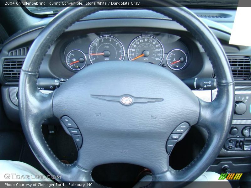 Stone White / Dark Slate Gray 2004 Chrysler Sebring Touring Convertible