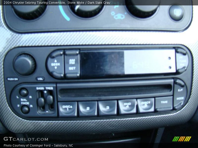 Stone White / Dark Slate Gray 2004 Chrysler Sebring Touring Convertible