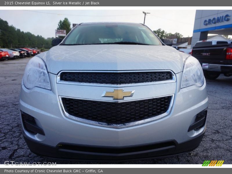 Silver Ice Metallic / Jet Black 2015 Chevrolet Equinox LS