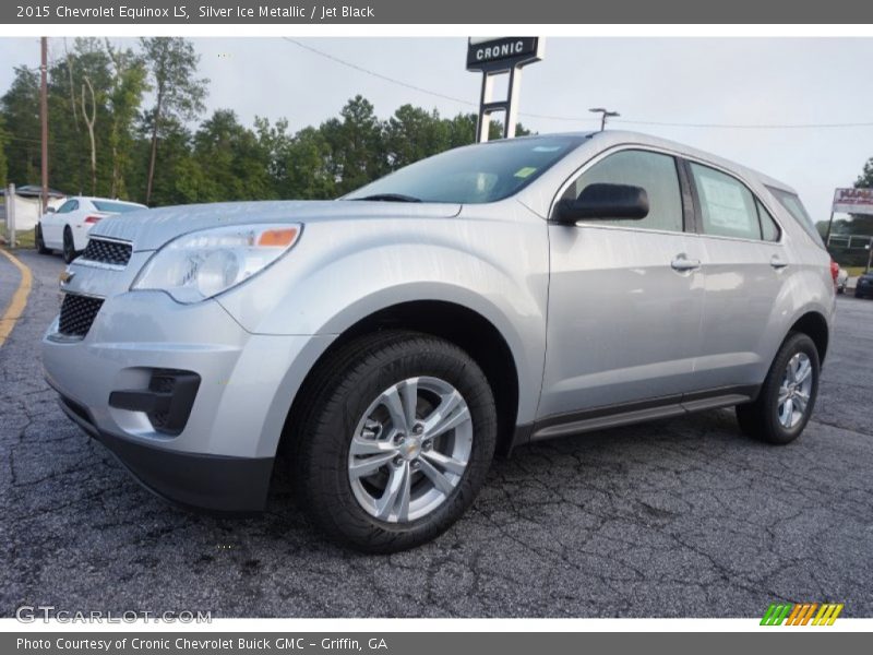 Silver Ice Metallic / Jet Black 2015 Chevrolet Equinox LS