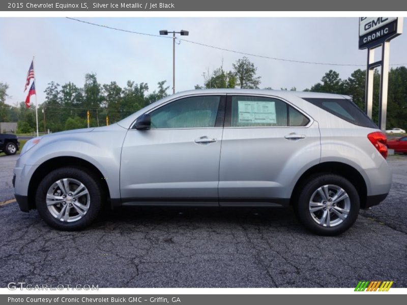 Silver Ice Metallic / Jet Black 2015 Chevrolet Equinox LS