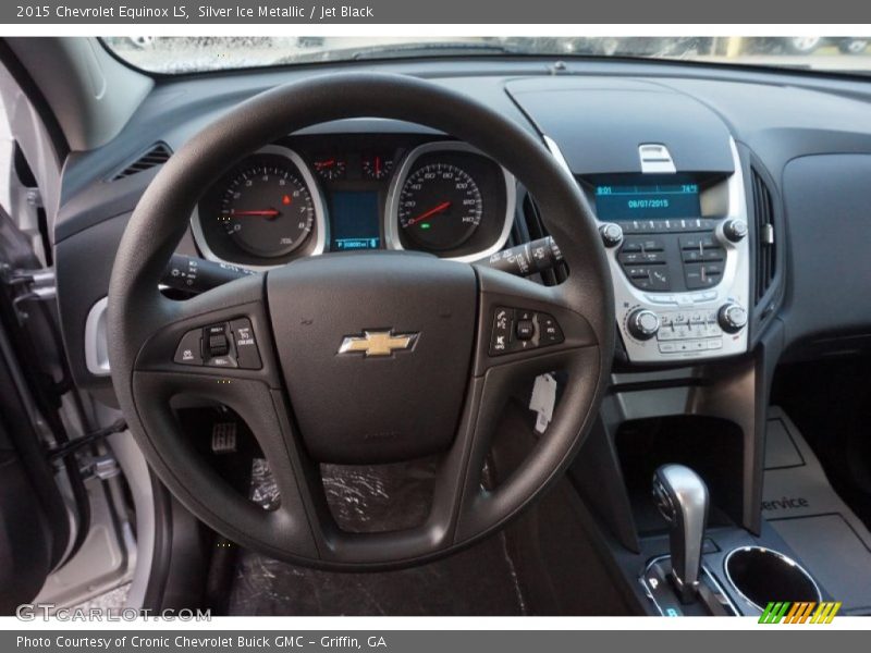 Silver Ice Metallic / Jet Black 2015 Chevrolet Equinox LS
