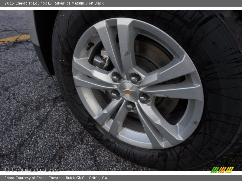 Silver Ice Metallic / Jet Black 2015 Chevrolet Equinox LS